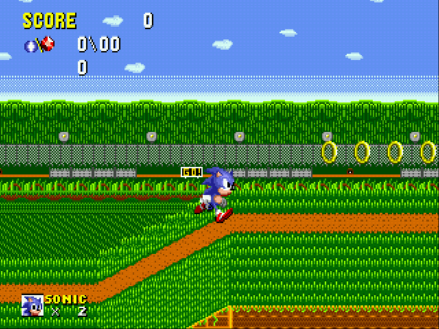 Flicky Turncoat DX (demo Sonic 1 hack) Screenshot 1